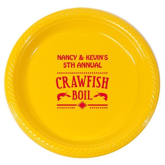 Crawfish Boil Plastic Plates