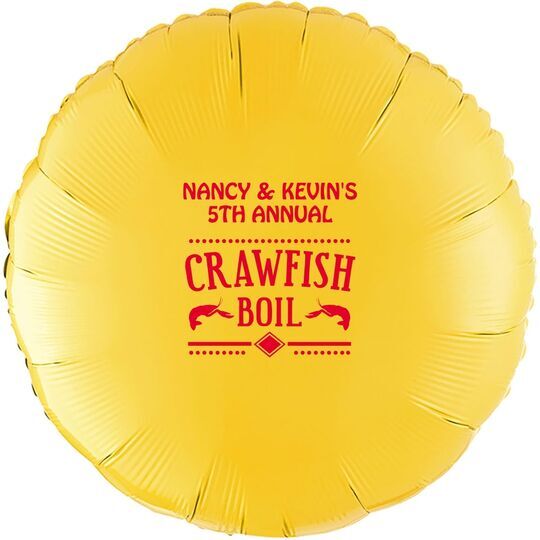 Crawfish Boil Mylar Balloons