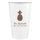 Hawaiian Pineapple Paper Coffee Cups Image 1 of 3