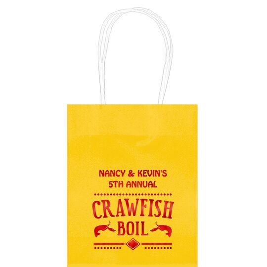 Crawfish Boil Mini Twisted Handled Bags