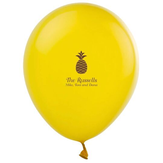 Hawaiian Pineapple Latex Balloons