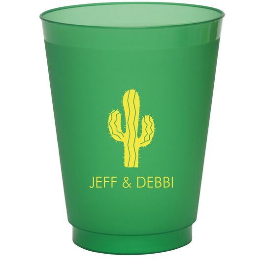 Desert Cactus Colored Shatterproof Cups