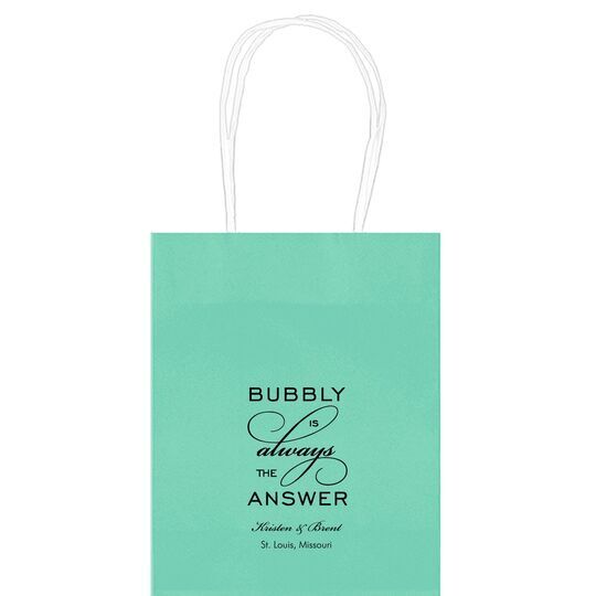 Bubbly is the Answer Mini Twisted Handled Bags