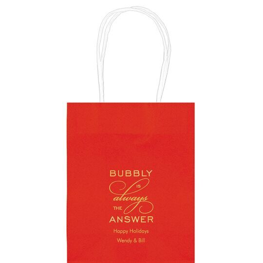 Bubbly is the Answer Mini Twisted Handled Bags