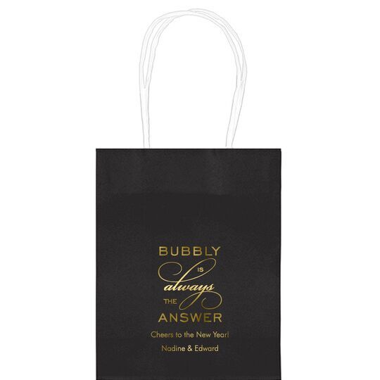 Bubbly is the Answer Mini Twisted Handled Bags