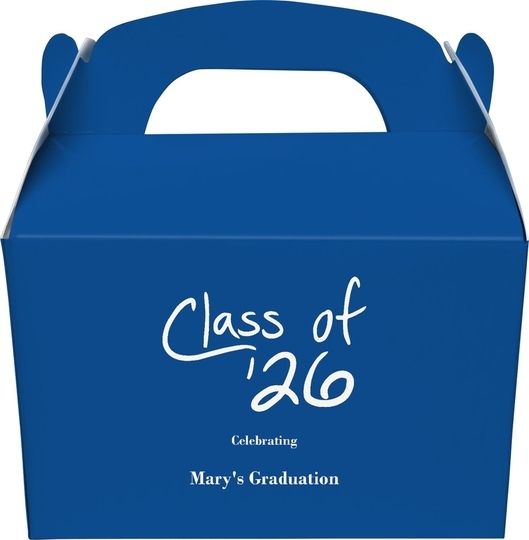 Fun Class of Gable Favor Boxes