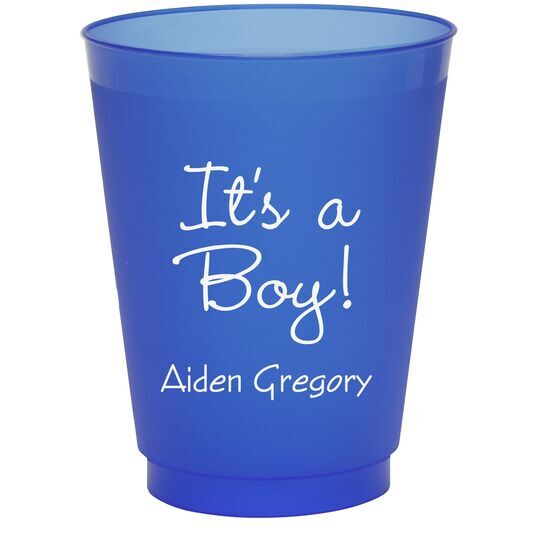Sweet Baby Boy Colored Shatterproof Cups