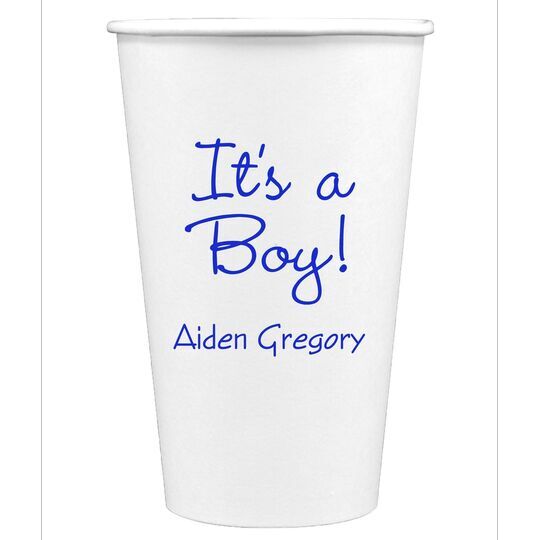 Sweet Baby Boy Paper Coffee Cups