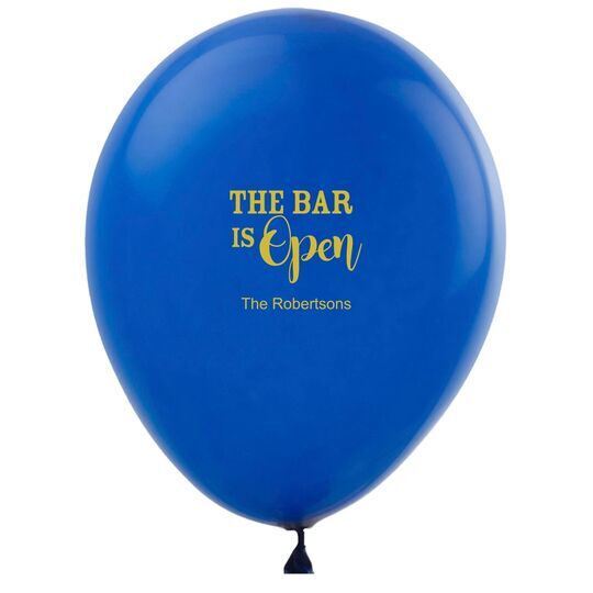 The Bar is Open Latex Balloons