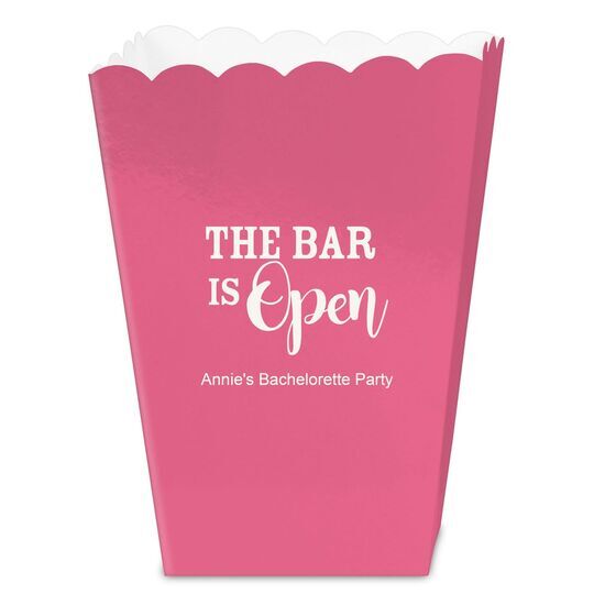 The Bar is Open Mini Popcorn Boxes