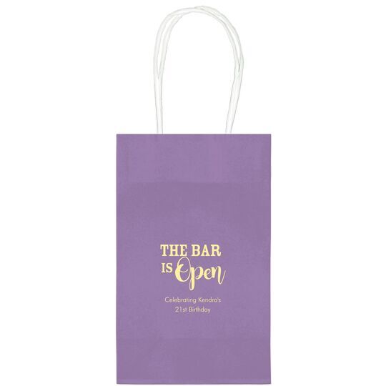 The Bar is Open Medium Twisted Handled Bags