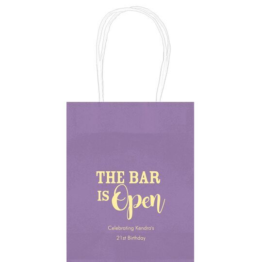 The Bar is Open Mini Twisted Handled Bags