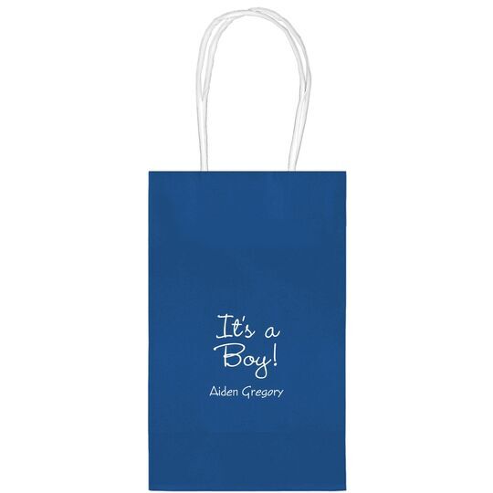 Sweet Baby Boy Medium Twisted Handled Bags