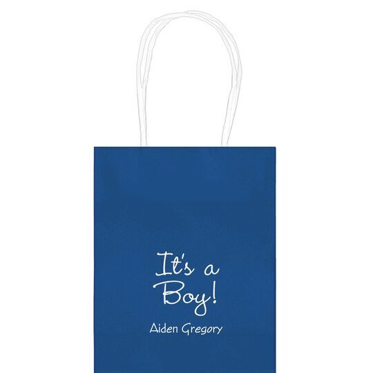 Sweet Baby Boy Mini Twisted Handled Bags