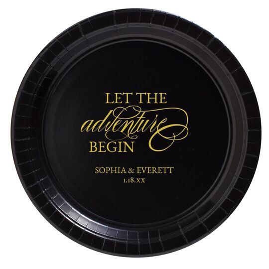 Let the Adventure Begin Paper Plates