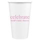 Big Word Celebrate Paper Coffee Cups Image 2 of 5