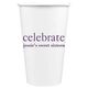 Big Word Celebrate Paper Coffee Cups Image 4 of 5