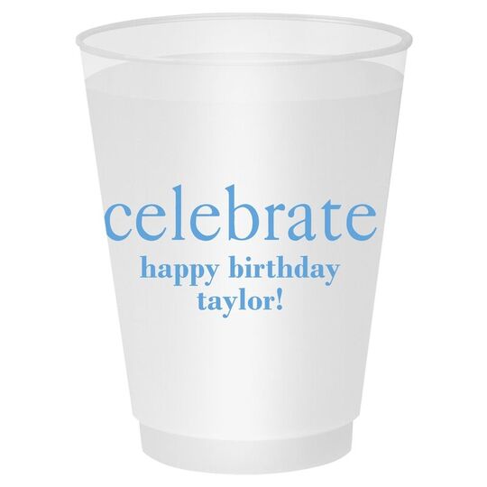 Big Word Celebrate Shatterproof Cups