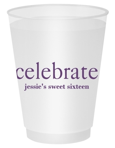 Big Word Celebrate Shatterproof Cups