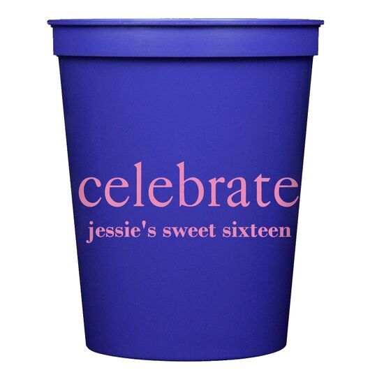 Big Word Celebrate Stadium Cups