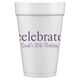 Big Word Celebrate Styrofoam Cups Image 3 of 5