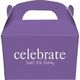 Big Word Celebrate Gable Favor Boxes Image 2 of 5