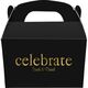 Big Word Celebrate Gable Favor Boxes Image 1 of 5