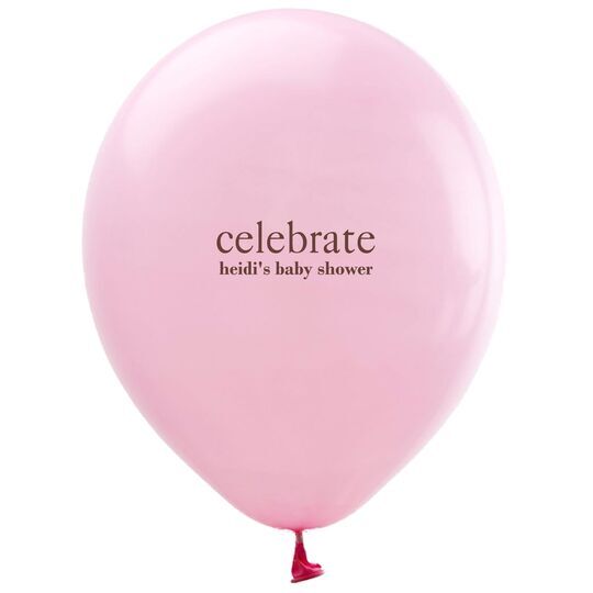 Big Word Celebrate Latex Balloons