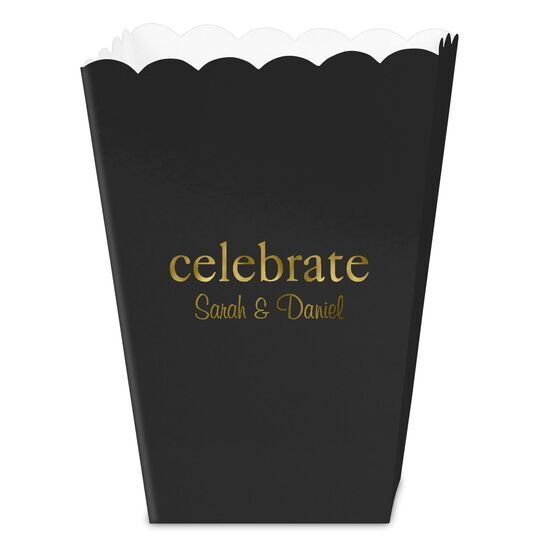 Big Word Celebrate Mini Popcorn Boxes