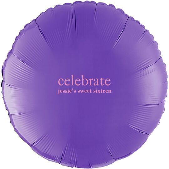 Big Word Celebrate Mylar Balloons