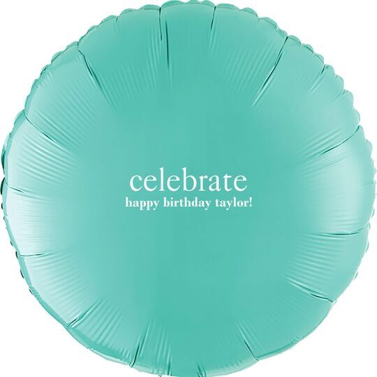 Big Word Celebrate Mylar Balloons