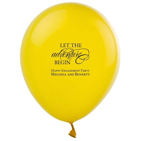 Let the Adventure Begin Latex Balloons