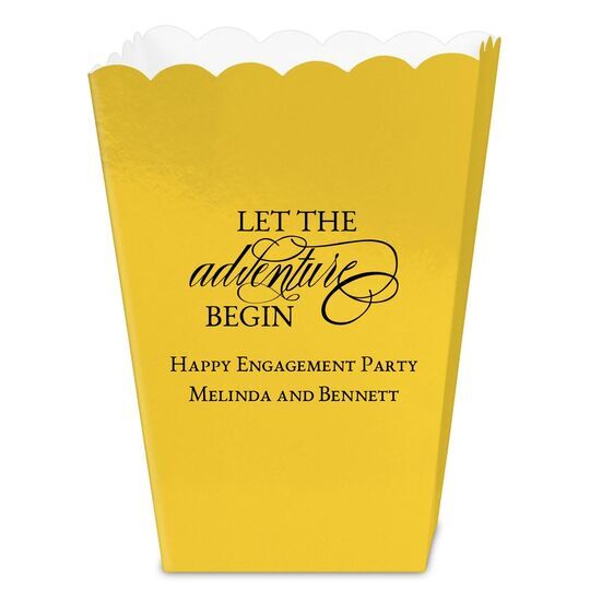 Let the Adventure Begin Mini Popcorn Boxes