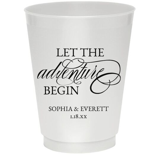 Let the Adventure Begin Colored Shatterproof Cups