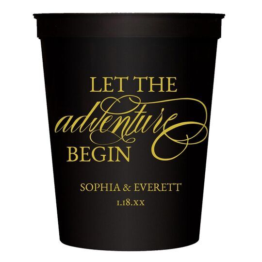 Let the Adventure Begin Stadium Cups