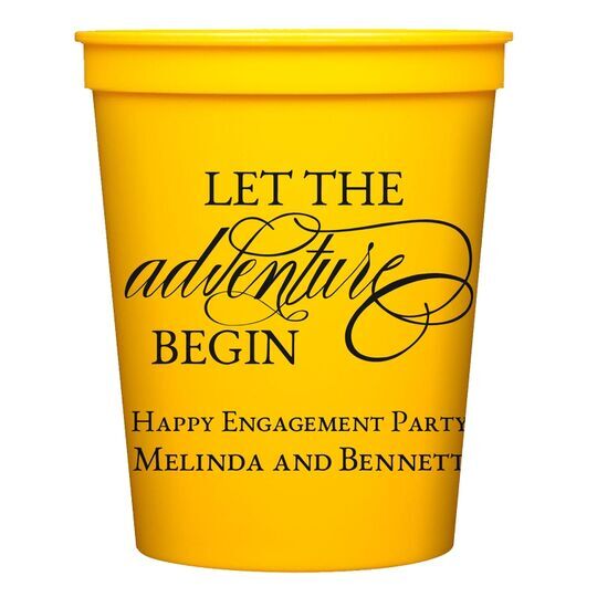 Let the Adventure Begin Stadium Cups