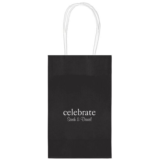 Big Word Celebrate Medium Twisted Handled Bags