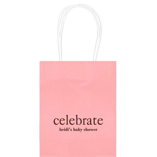 Big Word Celebrate Mini Twisted Handled Bags