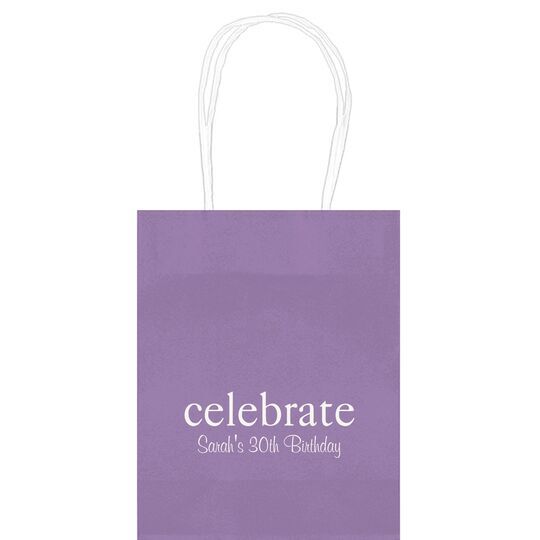 Big Word Celebrate Mini Twisted Handled Bags