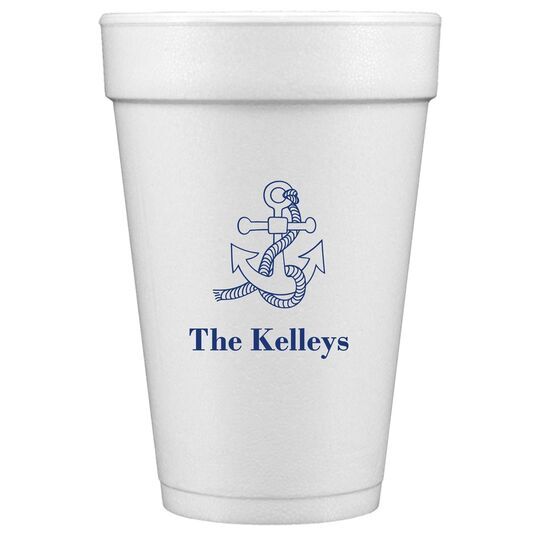 Boat Anchor Styrofoam Cups