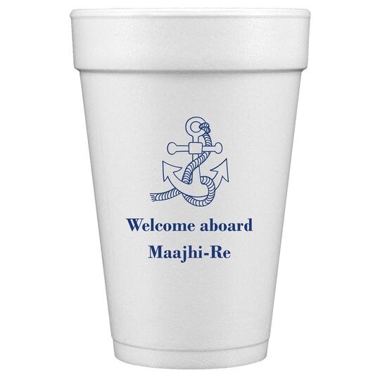 Boat Anchor Styrofoam Cups