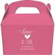 Love is Love Gable Favor Boxes Image 1 of 3