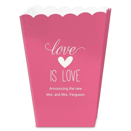 Love is Love Mini Popcorn Boxes