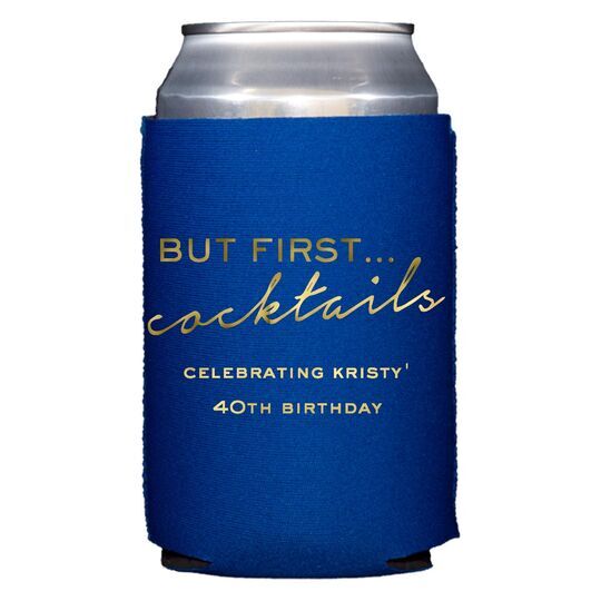 But First Cocktails Collapsible Huggers