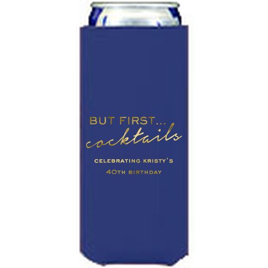 But First Cocktails Collapsible Slim Huggers