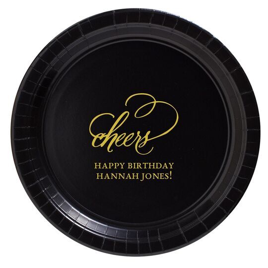 Refined Cheers Paper Plates