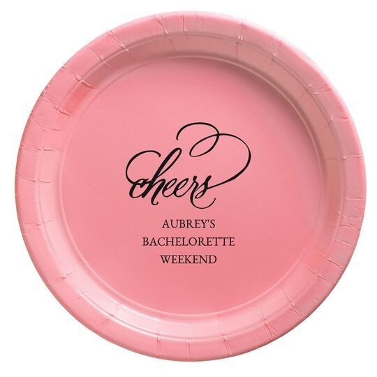 Refined Cheers Paper Plates