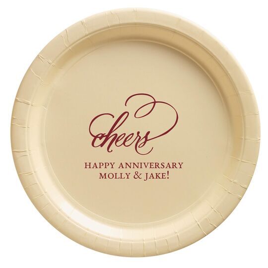 Refined Cheers Paper Plates