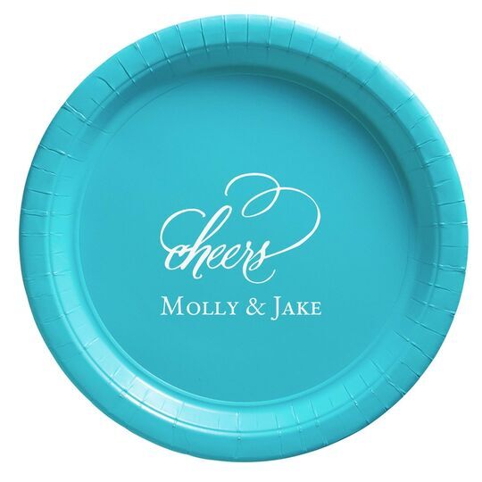 Refined Cheers Paper Plates