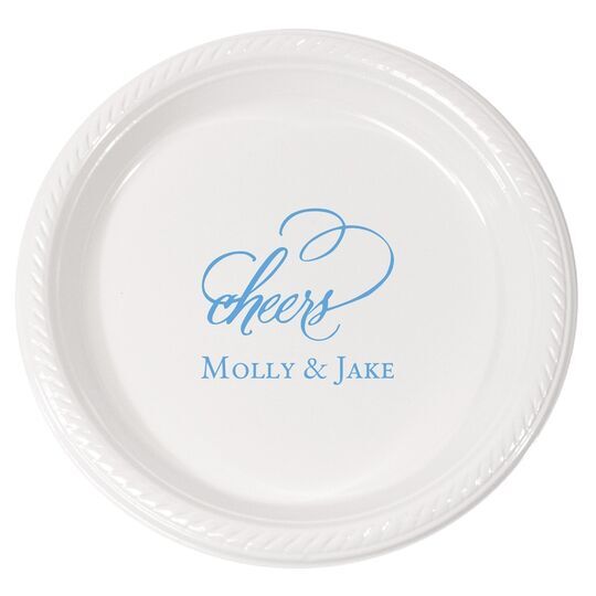 Refined Cheers Plastic Plates